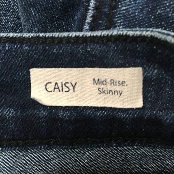 Mavi Jeans Co Caisy Mid Rise Skinny Two Tone With Tuxedo Stripe Size 10 Medium - Picture 4 of 7